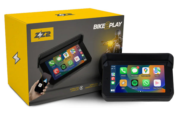 Autoradio numérique DVR / compatible CARPLAY et ANDROID AUTO pour motos (B2P-DVR)