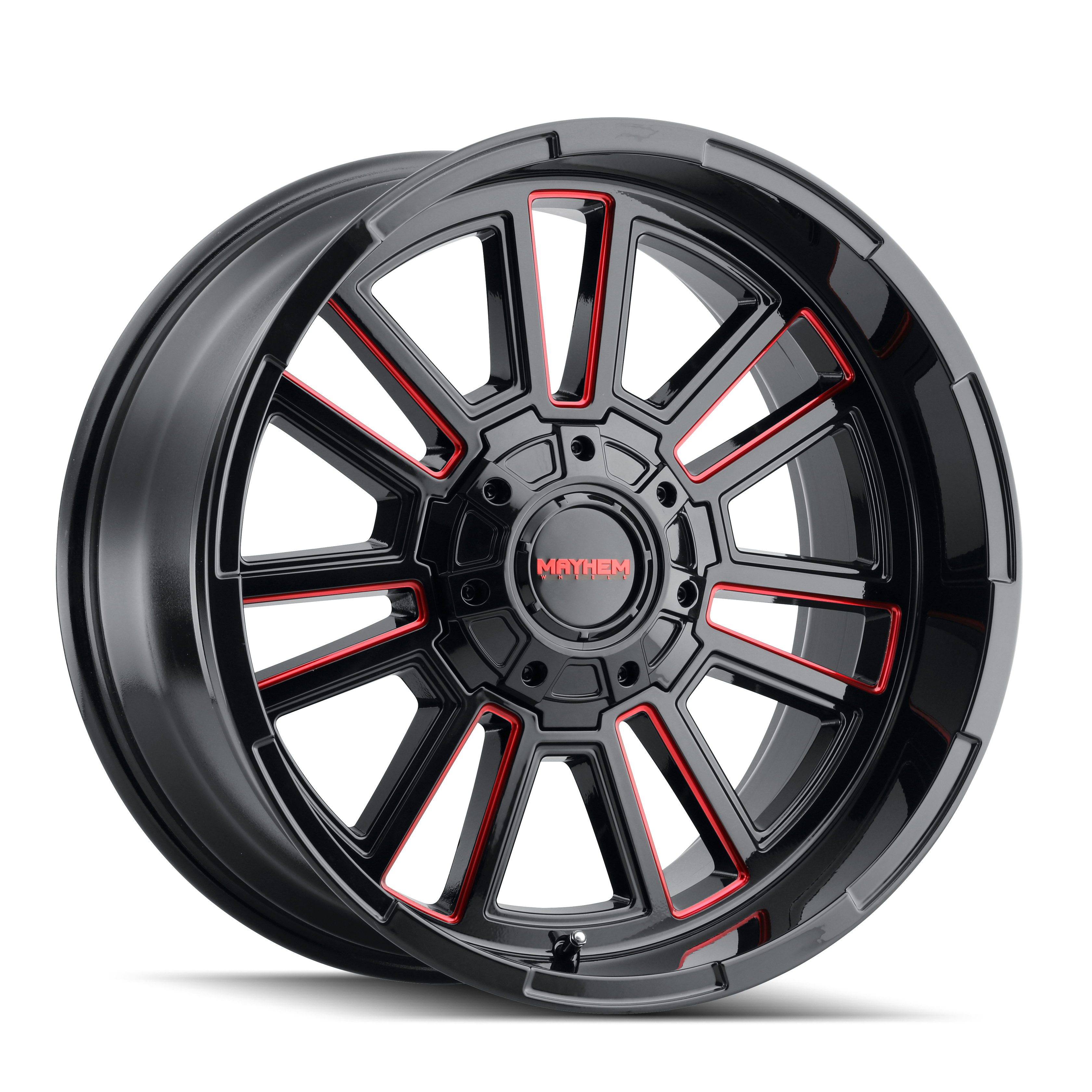 APOLLO (8115) GLOSS BLACK MILLED PRISM RED
