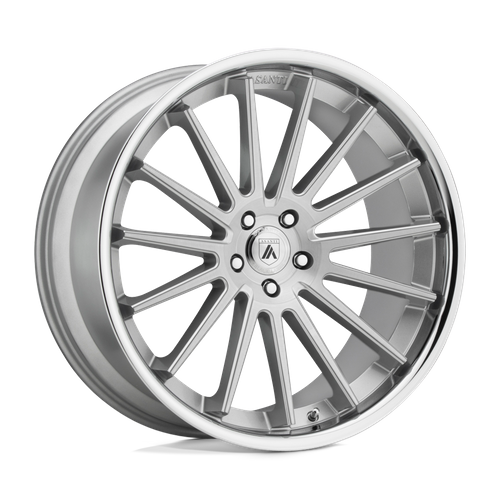 ABL24 20X10.5 5X120 BRUSH SLV CHR LIP 38