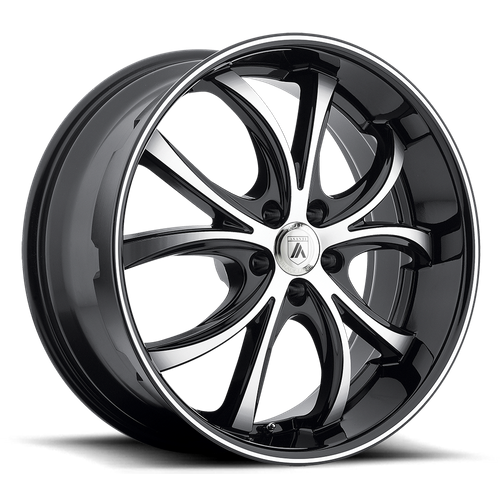 ABL8 22X10 5X112 MACH W/ BLACK LIP 38MM