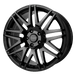 AR928 17X7 5X4.25 GLOSS BLACK 40MM