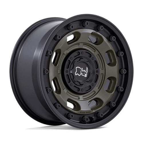 BR007 17X8 6X130 OD-GRN-BLK-LP 38MM