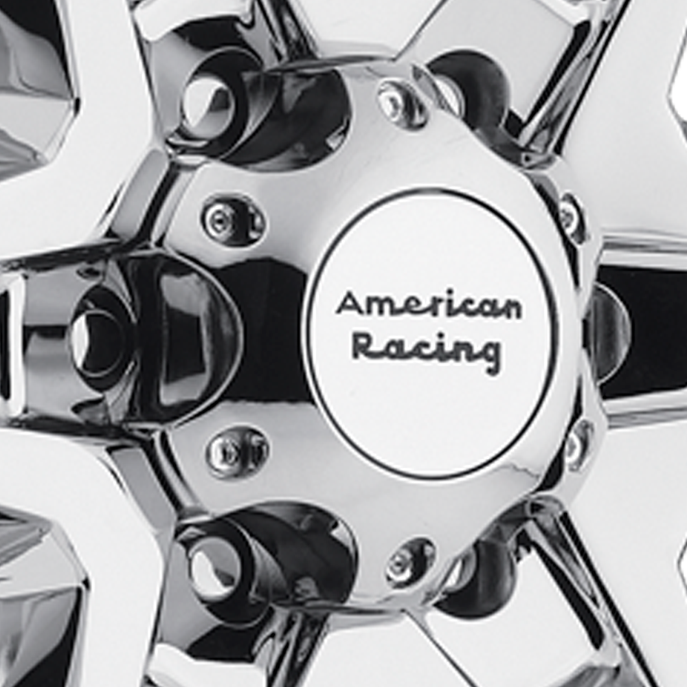 AR CAP STYLE B CHROME 6X135