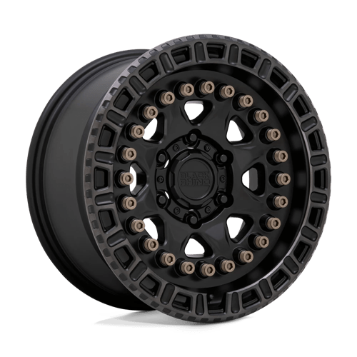 BRCBN 20X9 6X120 M-BLK MACH-RNG 10MM