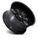 DARKSTAR 22X9 6X135/5.5 +1 G-BLK MILL