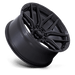 FLUX 24X10 6X5.5 106 +0 BLK-OUT