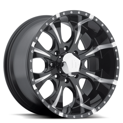 HE791 17X9 5X5 G-BLK MILLED -12MM