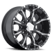 HE791 17X9 5X5 G-BLK MILLED -12MM