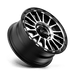 KM542 16X7 5X110 S-BLK MACH 30MM