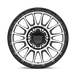 KM542 16X8 6X5.5 S-BLK MACH 00MM