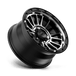 KM542 17X8.5 6X5.5 S-BLK MACH 00MM