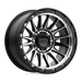 KM542 17X9 6X5.5 S-BLK MACH -12MM