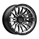 KM542 17X9 6X5.5 S-BLK MACH -12MM