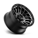 KM542 17X9 6X5.5 S-BLK MACH -12MM