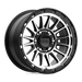 KM542 17X9 6X4.5 S-BLK MACH 18MM CB 66.1