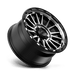 KM542 18X9 6X5.5 S-BLK MACH 18MM