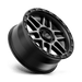 KM544 17X9 6X4.5 S-BLK GTCC 18MM CB 66.1