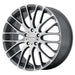 KM693 18X8 5X120 P-GRAY BRUSH FACE 40MM