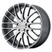 KM693 18X8 5X120 P-GRAY BRUSH FACE 40MM