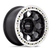 KM237 17X9 5X5.0 S-BLK-MACH-RG -38MM