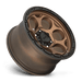 KM541 17X8.5 5X5.0 M-BRZ BLK LP 00MM
