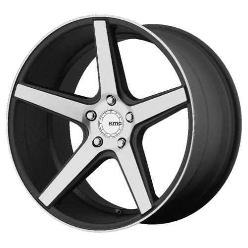 KM685 22X10.5 5X4.5 S-BLACK MACHINED 28M