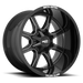 MO970 20X10 5X5.5/150 G-BLK MILL SPK 12MM