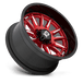 XD865 20X10 6X135 RED-MILL BLK-LP -18MM