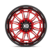 XD865 20X10 6X135 RED-MILL BLK-LP -18MM