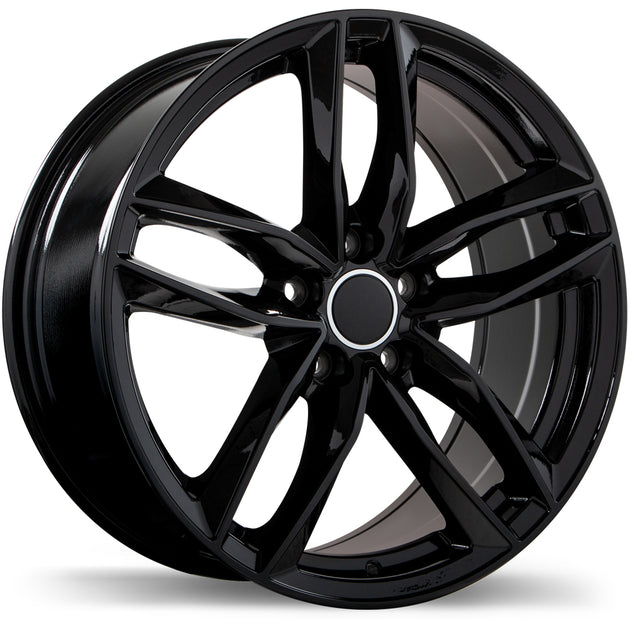 R167 18x8.0 5x112mm +42 66.5mm BLK