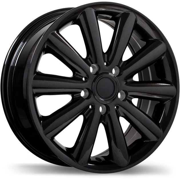 R181 16x6.5 5x112mm +54 66.6mm BLK / MET