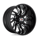 XD858 22X10 5X5.5 GLOSS BLACK MILL -18MM