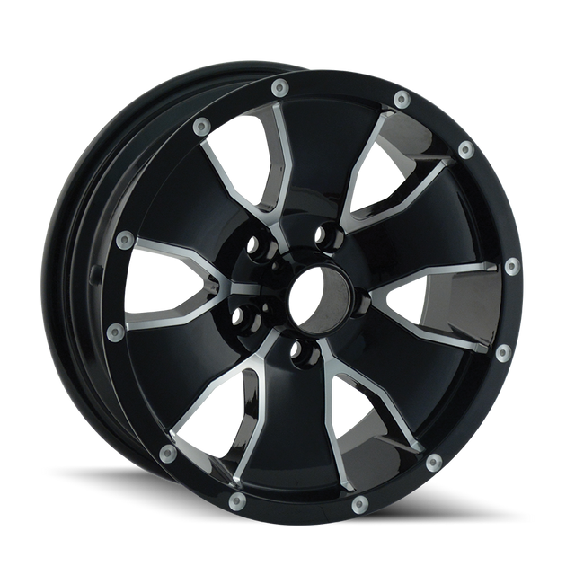 14 (14) GLOSS BLACK MACHINED 