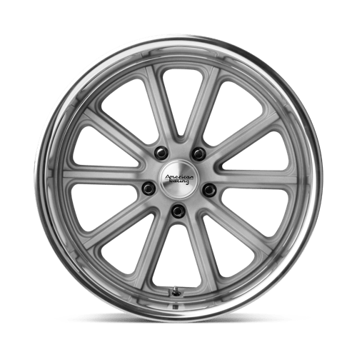 VN507 18X9.5 5X5.0 VINTAGE SLV DIA LP 0M