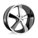 VN701 22X11 5X5.0 CHROME 18MM