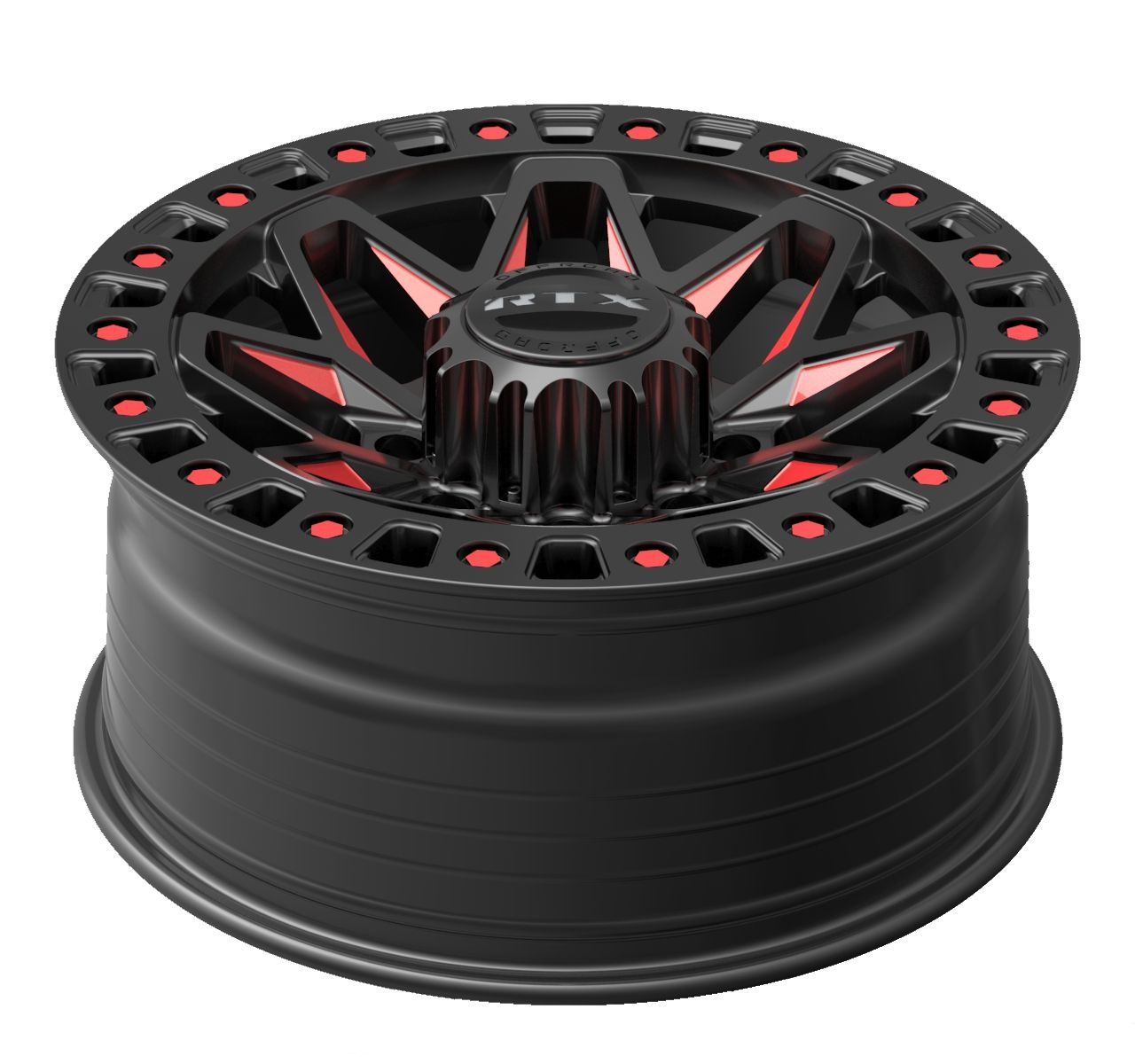 RTX® (Offroad) • 083282 • Zion • Gloss Black Milled Red • 18x9 8x180 ET20 CB125