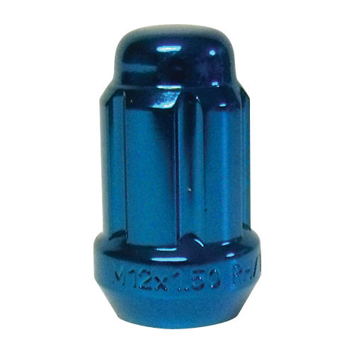 RTX TN0207BL - (1) Blue 6 Spline Cone Seat Nut 12X1.5 34mm 19/21mm Hex