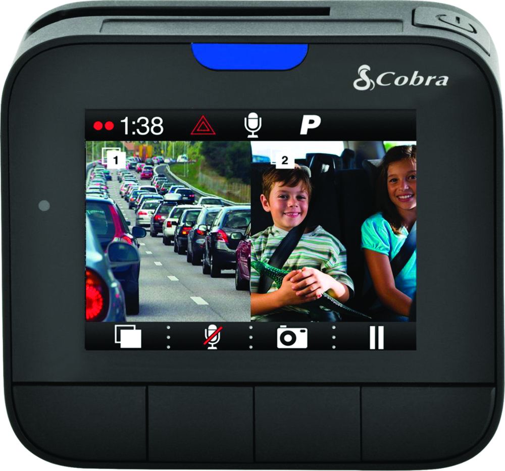 Cobra DASH2216D - Drive HD™ Dual View Dash Cam with Driver Alert System