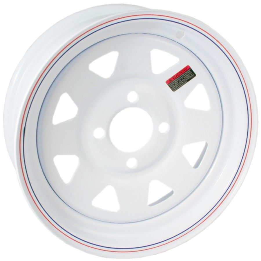 Tow-Rite RDG25-700-WS4 - Tire & Rim ST175/80R13 LRC White Spoke 3.19