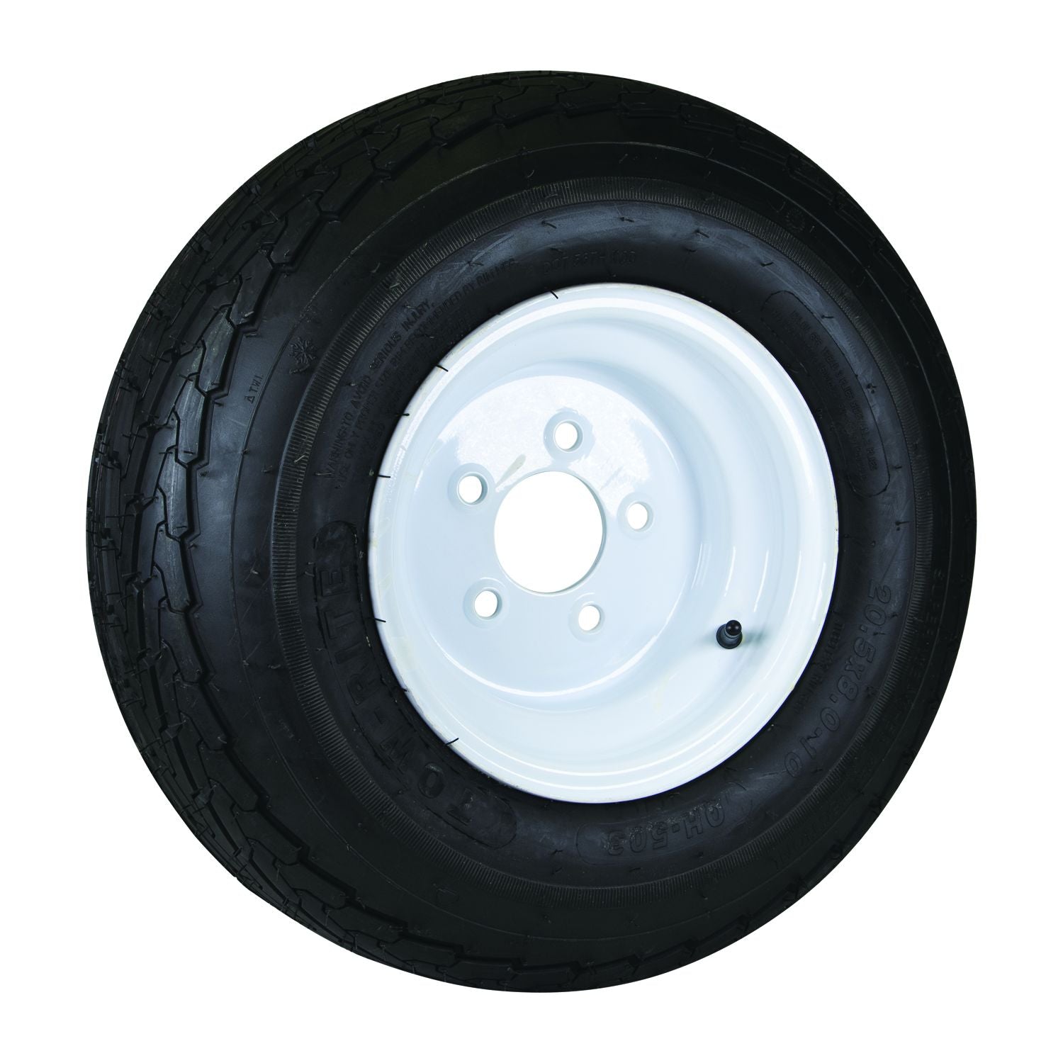 Tow-Rite RDG3727-W5 - Tire & Rim 20.5 X 8 X 10 LRC White 2.81