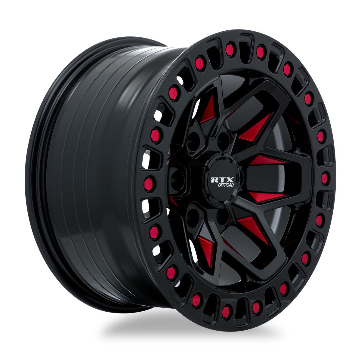 RTX® (Offroad) • 082929 • Zion • Black Milled Red • 17x9 5x127 ET-15 CB71.5