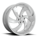 U132 24X10 6X135 CHROME 25MM