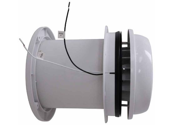 Maxxair 00-03812W - MaxxFan Dome Roof Vent with 12V fan 6" Diameter Manual Lift White