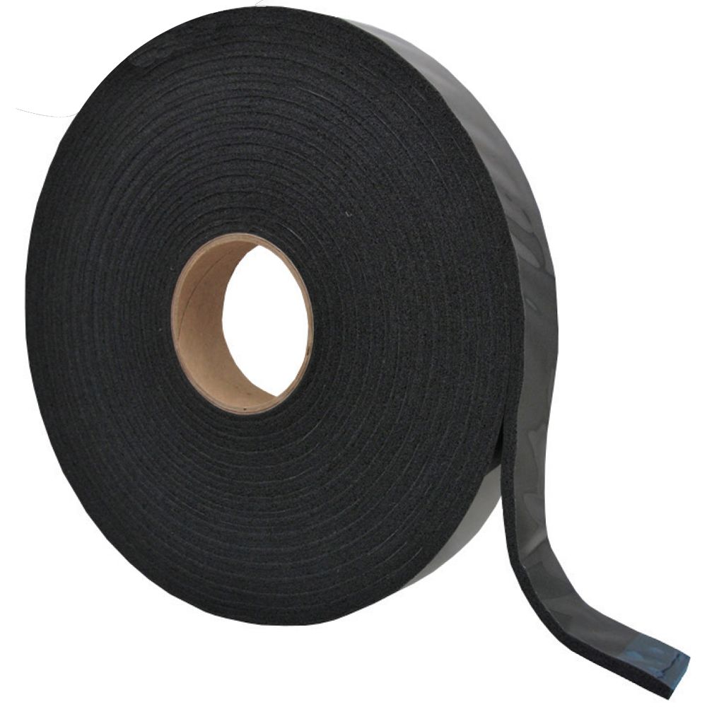 AP Product 018-3161531 - Black Foam Cap Tape 3/16″ x 1-1/2″ x 30′