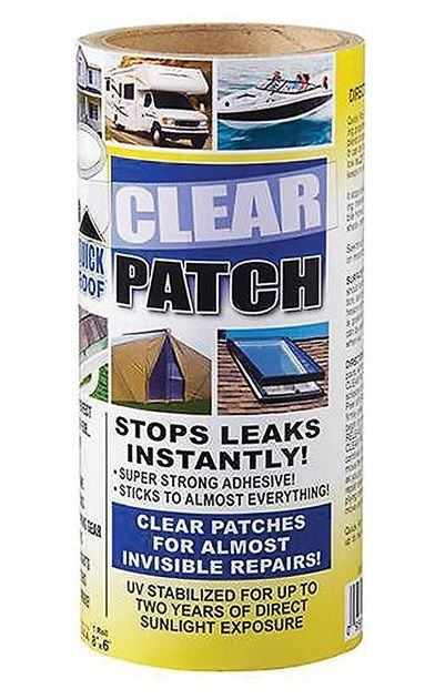 Cofair Products QRCP86 - Quick Roof Clear Repair Tape Roll 8" x 6'