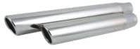Vibrant Performance 1575 - 304 SS Truck Style Round Rolled Edge Angle Cut Single-Wall Exhaust Tip (2.5" Inlet, 3" Outlet, 11" Length)