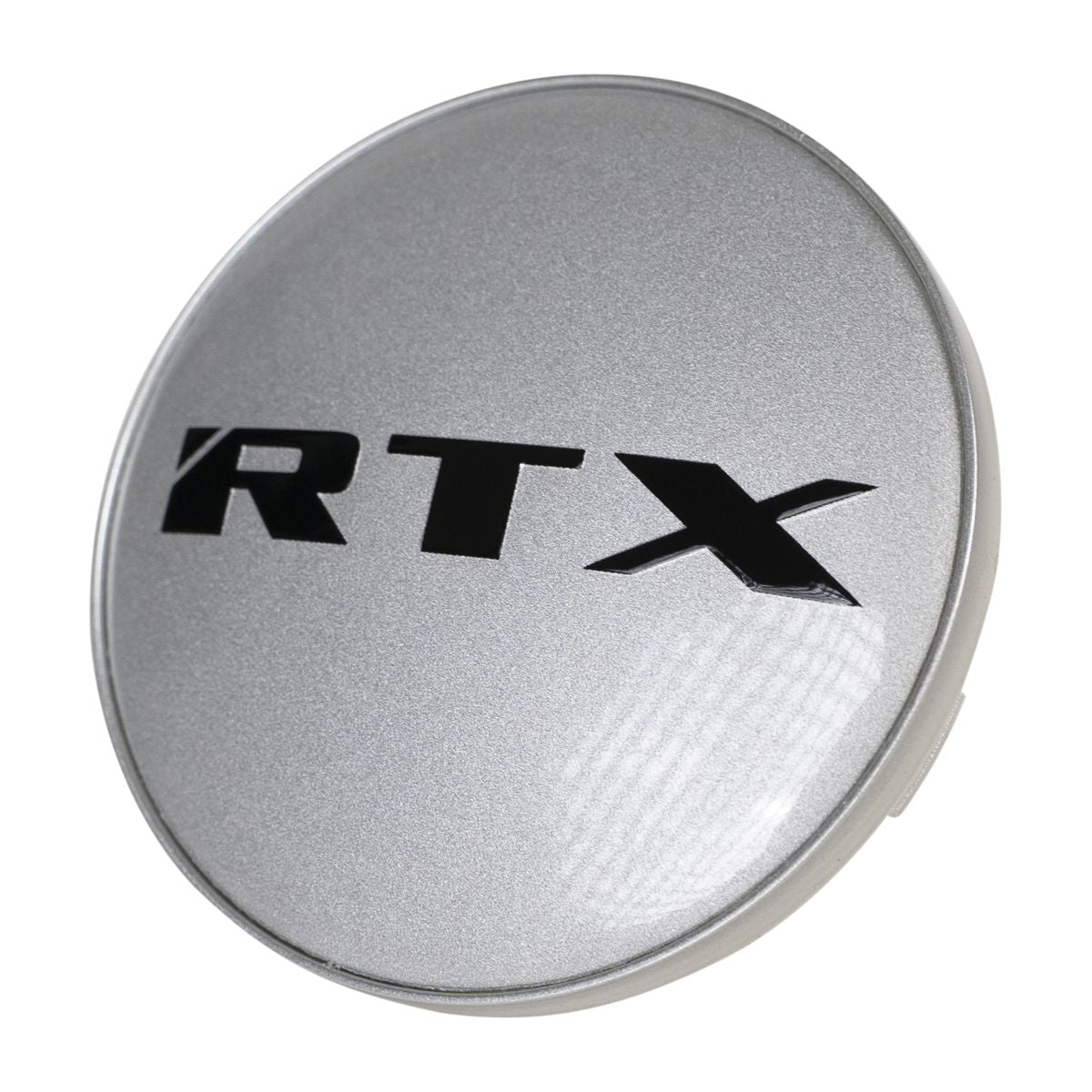 210K62ARTS - Center Cap Silver Curved Logo Silver RTX Black