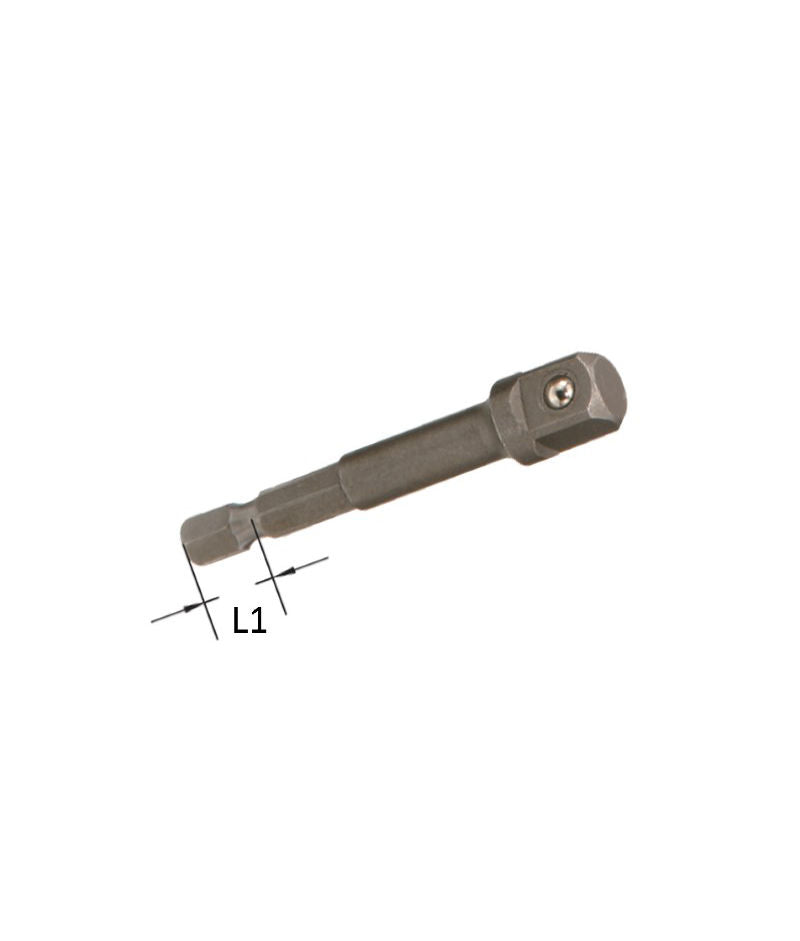 Genius 27406P - 1/4″ Hex Dr. 1/2″ Square Dr. Spinner Handle (for Electric Drill) 65mmL