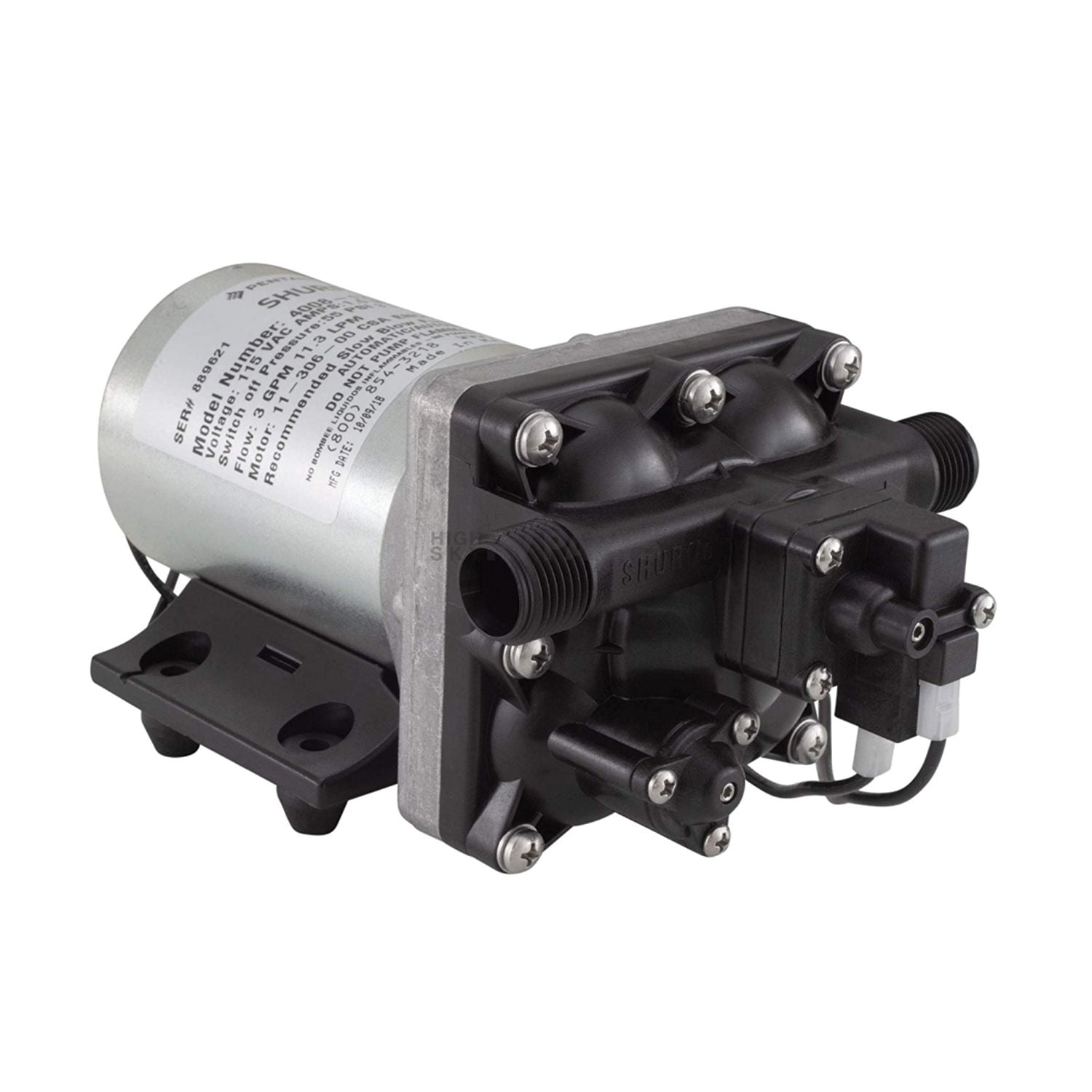 Shurflo 4008-171-E65 - Revolution, 110V Water Pump 3 Gal.