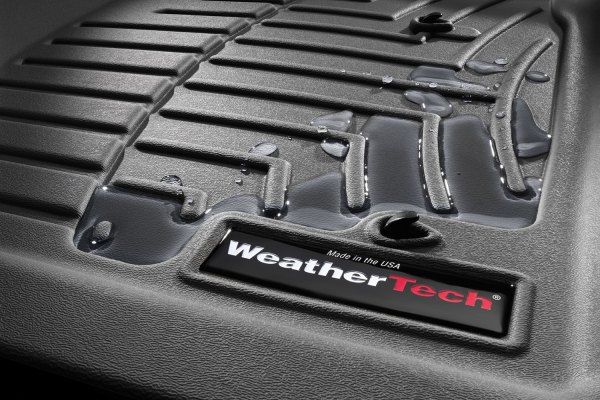 Weathertech 4414365V - DigitalFit™ 2nd Row Black Molded Floor Liner